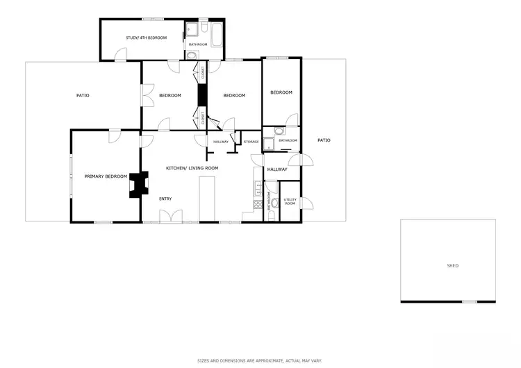 Floorplan of Homely house listing, 891 Cureton Avenue, Irymple VIC 3498