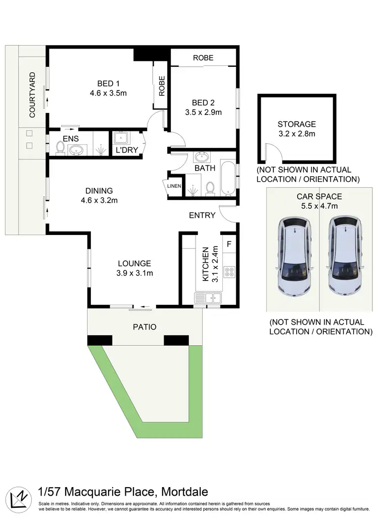 Floorplan of Homely unit listing, 1/57 Macquarie Place, Mortdale NSW 2223
