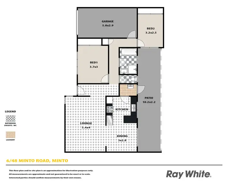 Floorplan of Homely house listing, 6/48 Minto Road, Minto NSW 2566
