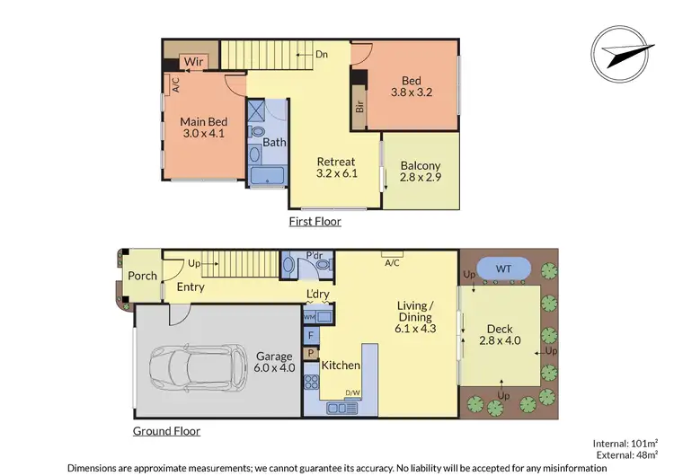 Floorplan of Homely townhouse listing, 9 Scarlett Close, Kilsyth VIC 3137