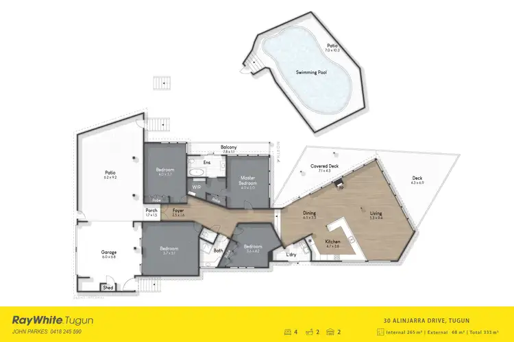 Floorplan of Homely house listing, 30 Alinjarra Drive, Tugun QLD 4224
