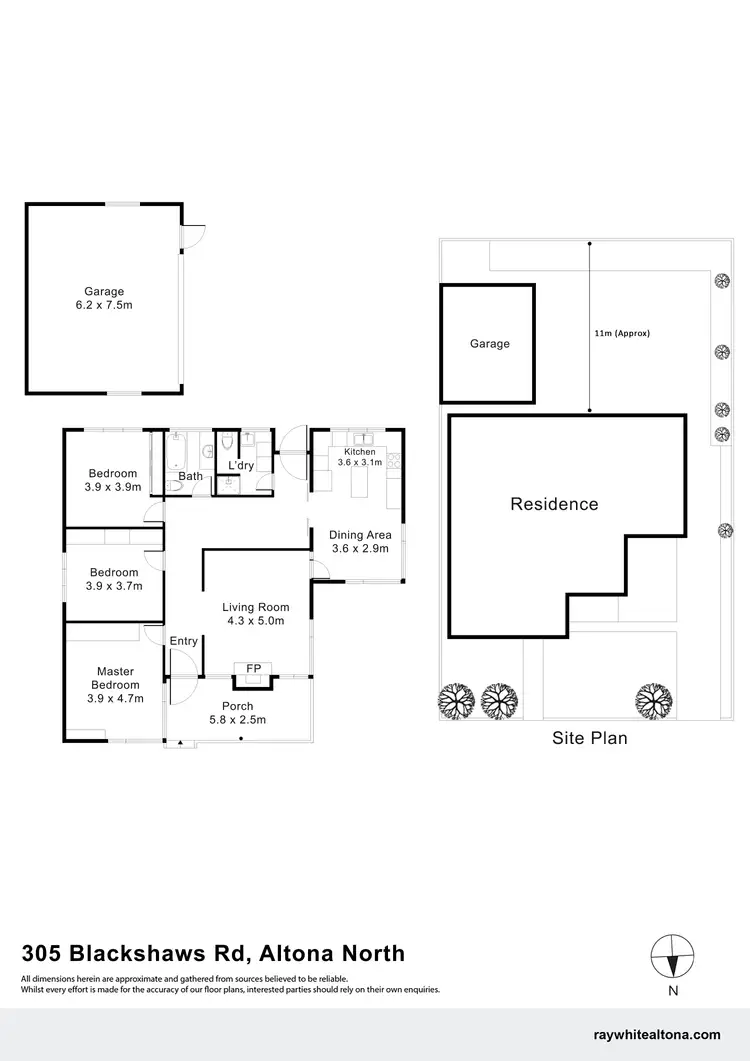 Floorplan of Homely house listing, 305 Blackshaws Road, Altona North VIC 3025