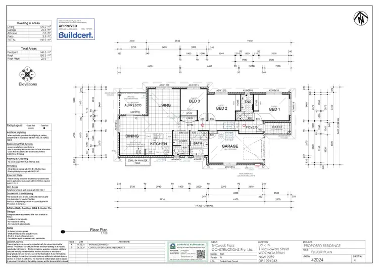Floorplan of Homely house listing, 1 McGowan Street, Woongarrah NSW 2259