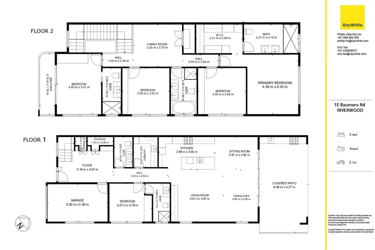 Floorplan of Homely semi-detached listing, 1E Baumans Road, Riverwood NSW 2210