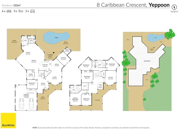 Floorplan of Homely house listing, 8 Caribbean Crescent, Yeppoon QLD 4703