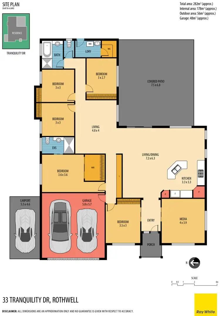 Floorplan of Homely house listing, 33 Tranquility Drive, Rothwell QLD 4022
