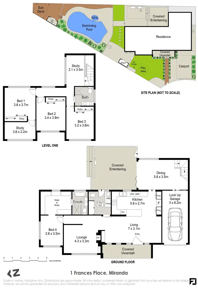 Floorplan of Homely house listing, 1 Frances Place, Miranda NSW 2228