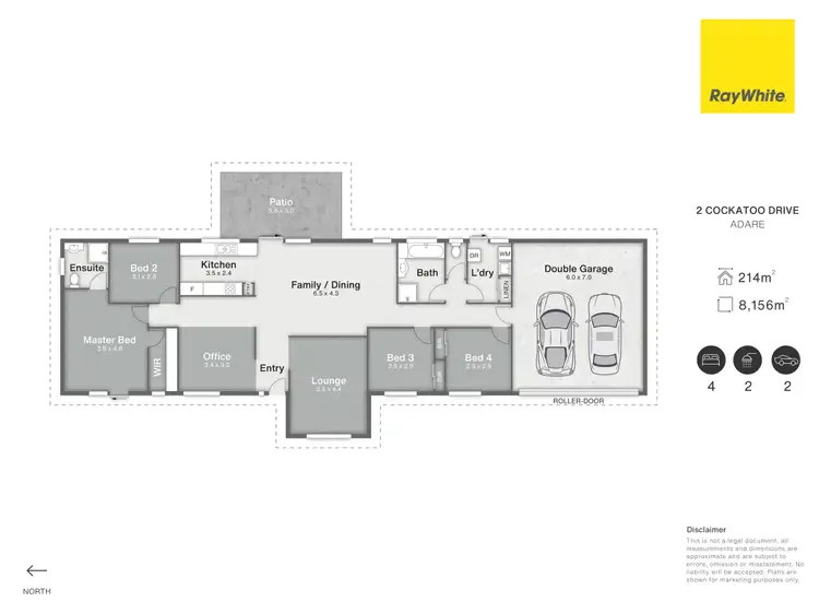 Floorplan of Homely rural property listing, 2 Cockatoo Drive, Adare QLD 4343