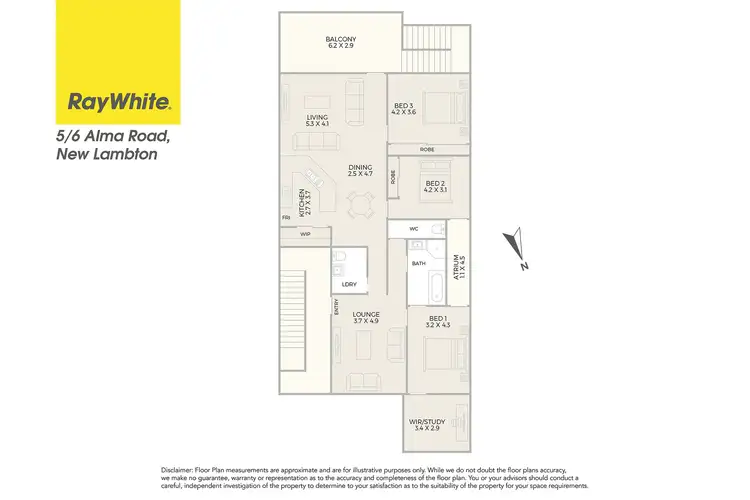 Floorplan of Homely unit listing, 5/6 Alma Road, New Lambton NSW 2305