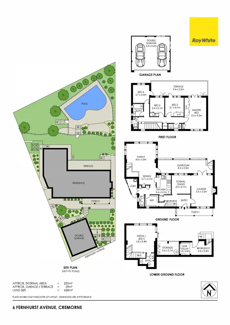 Floorplan of Homely house listing, 6 Fernhurst Avenue, Cremorne NSW 2090