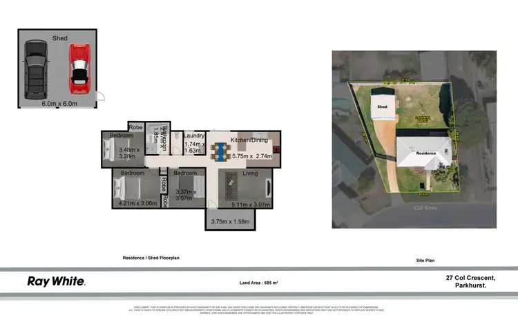 Floorplan of Homely house listing, 14 Col Crescent, Parkhurst QLD 4702