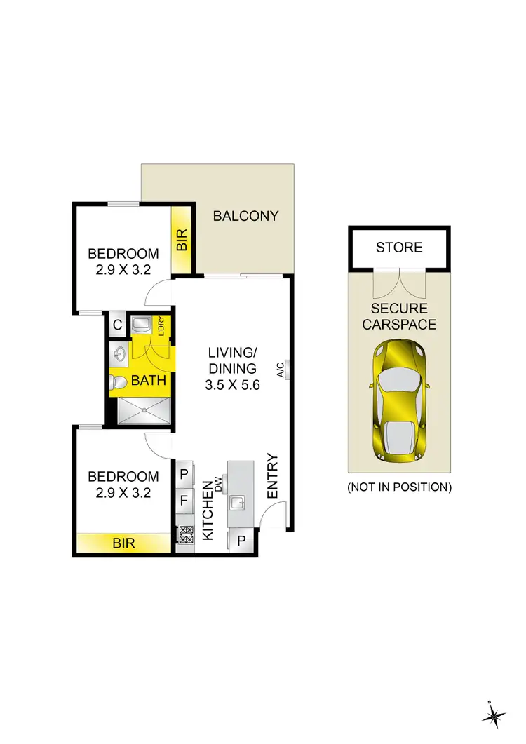 Floorplan of Homely apartment listing, 103/104 Colac Road, Highton VIC 3216