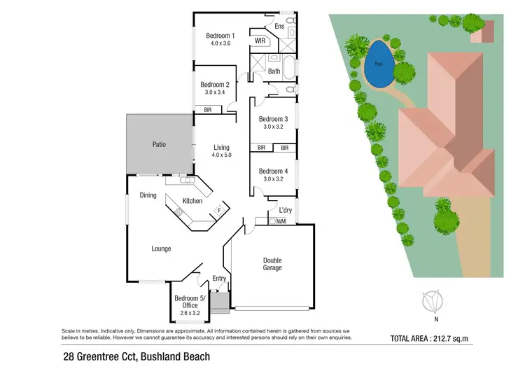 Floorplan of Homely house listing, 28 Greentree Circuit, Bushland Beach QLD 4818
