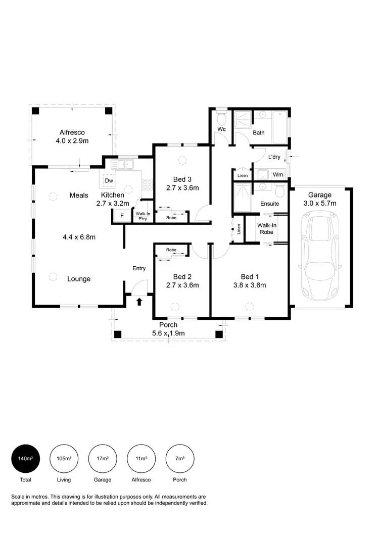 Floorplan of Homely house listing, 2C Redward Avenue, Lightsview SA 5085