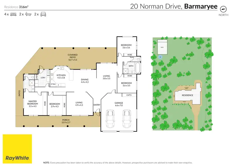 Floorplan of Homely house listing, 20 Norman Drive, Barmaryee QLD 4703