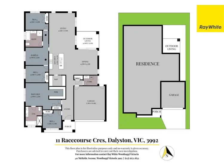 Floorplan of Homely house listing, 11 Racecourse Crescent, Dalyston VIC 3992