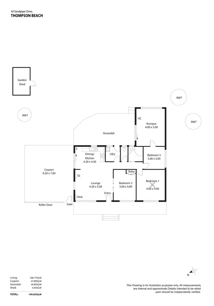 Floorplan of Homely house listing, 42 Sandpiper Drive, Thompson Beach SA 5501