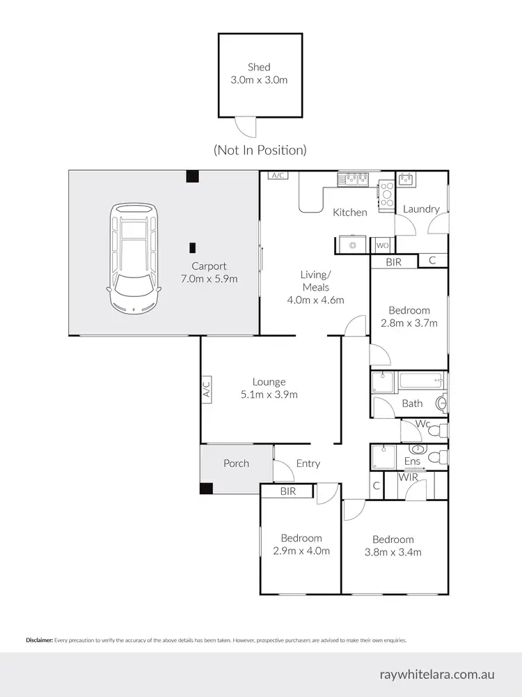 Floorplan of Homely house listing, 10 Newell Street, Lara VIC 3212