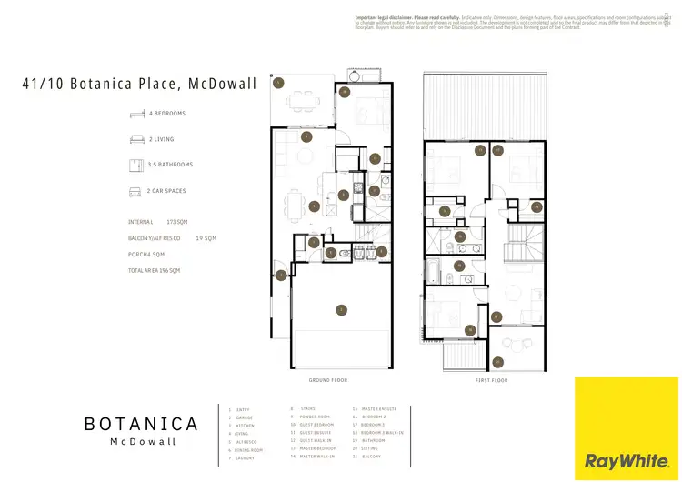Floorplan of Homely townhouse listing, 41/10 Botanica Place, Mcdowall QLD 4053