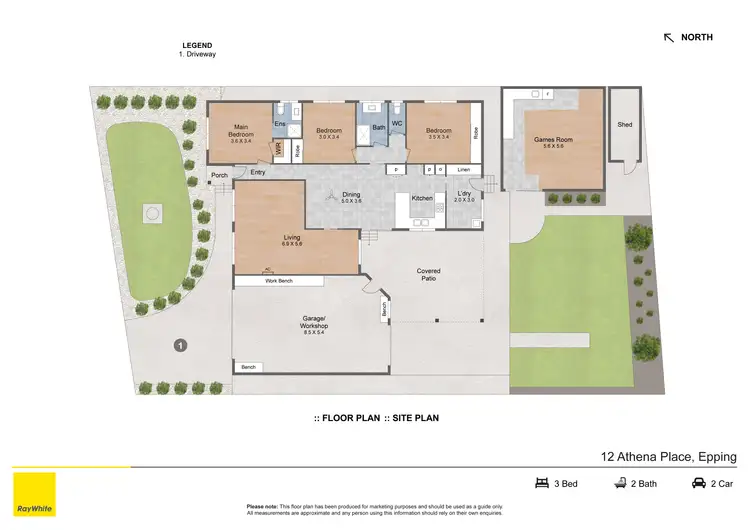 Floorplan of Homely house listing, 12 Athena Place, Epping VIC 3076