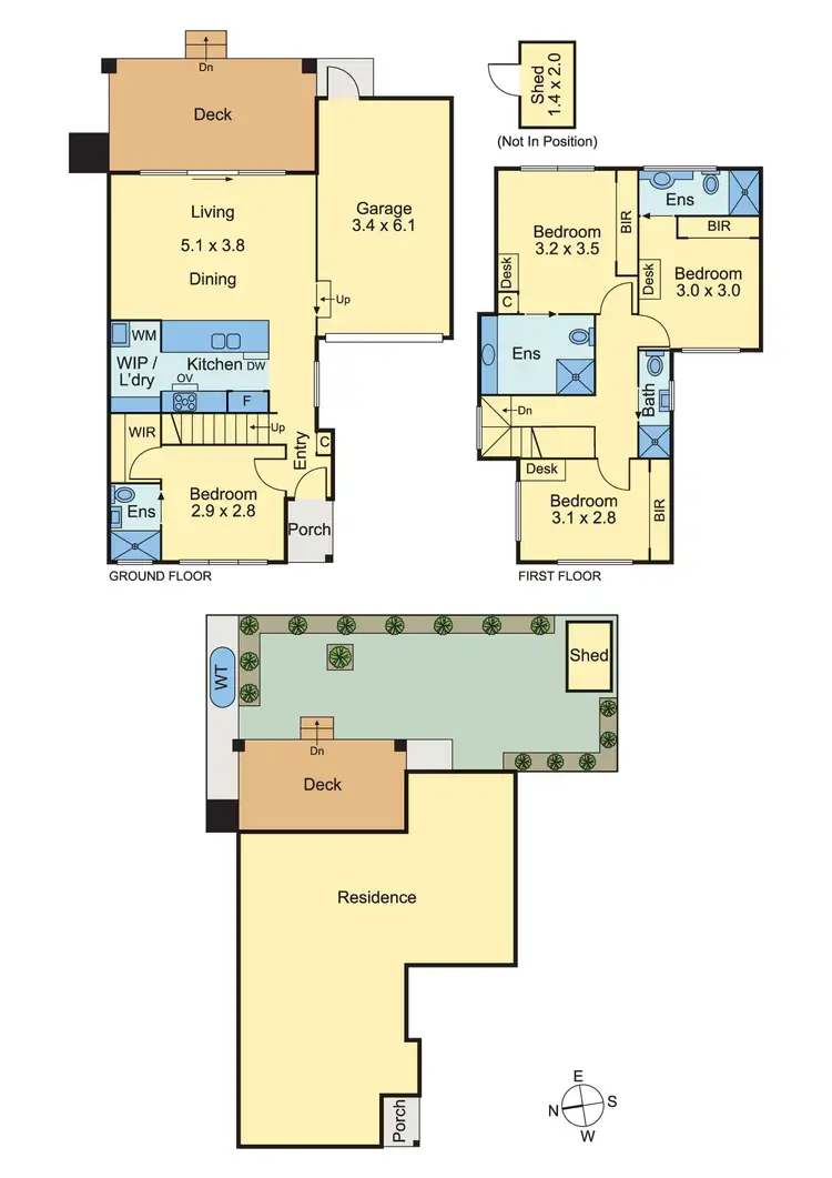 Floorplan of Homely townhouse listing, 2/47 Margaret Street, Clayton VIC 3168