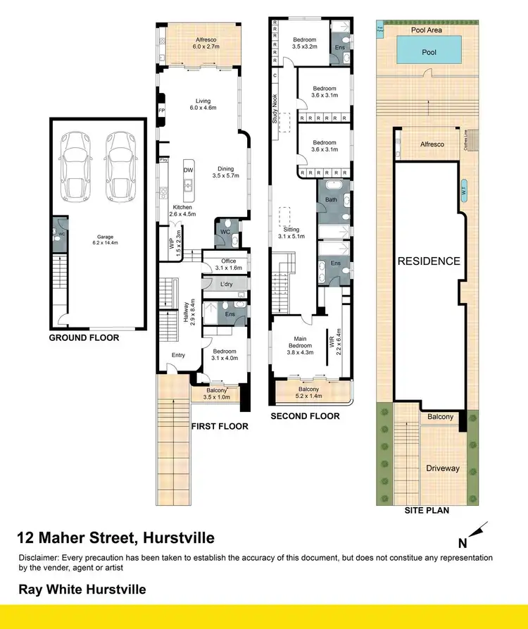 Floorplan of Homely house listing, 12A Maher Street, Hurstville NSW 2220
