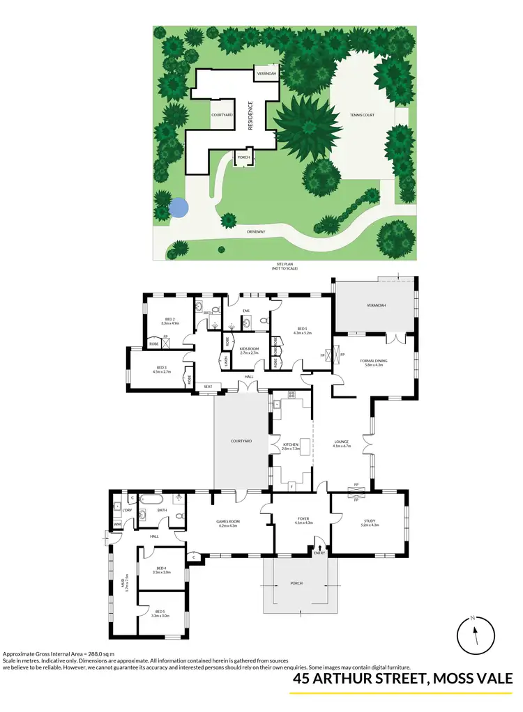 Floorplan of Homely house listing, 45 Arthur Street, Moss Vale NSW 2577