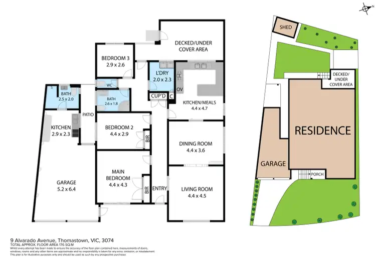 Floorplan of Homely house listing, 9 Alvarado Avenue, Thomastown VIC 3074