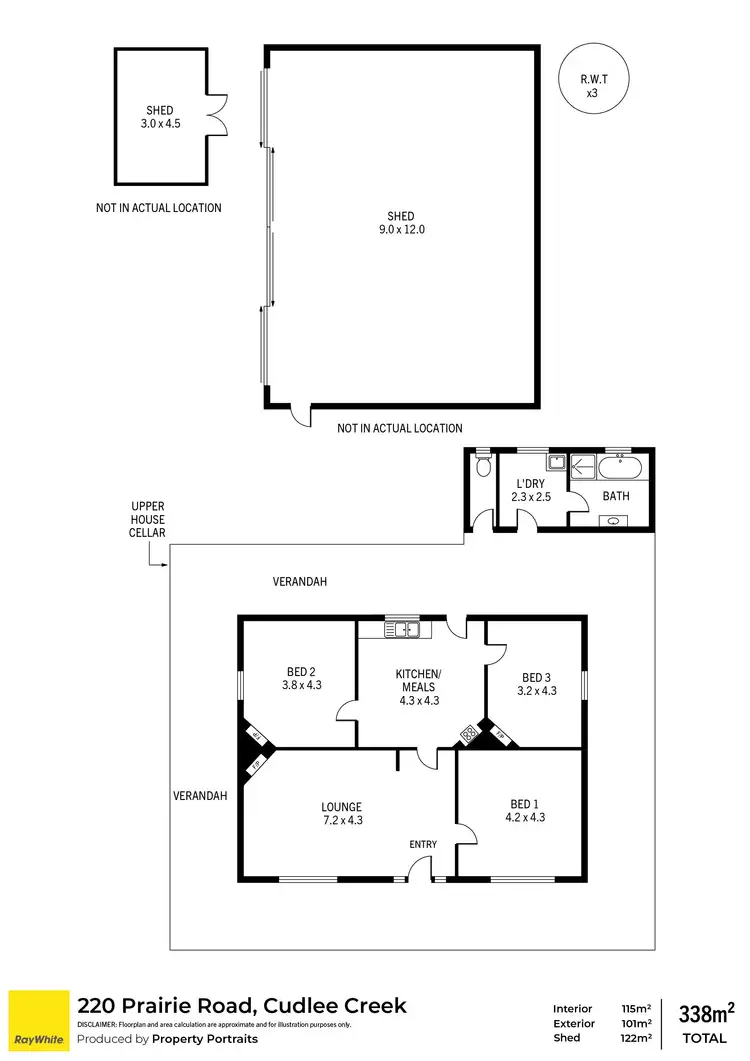 Floorplan of Homely house listing, 220 Prairie Road, Cudlee Creek SA 5232