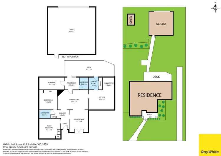 Floorplan of Homely house listing, 40 Mitchell Street, Colbinabbin VIC 3559
