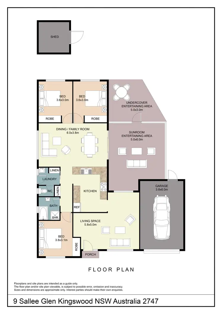 Floorplan of Homely house listing, 9 Sallee Glen, Kingswood NSW 2747