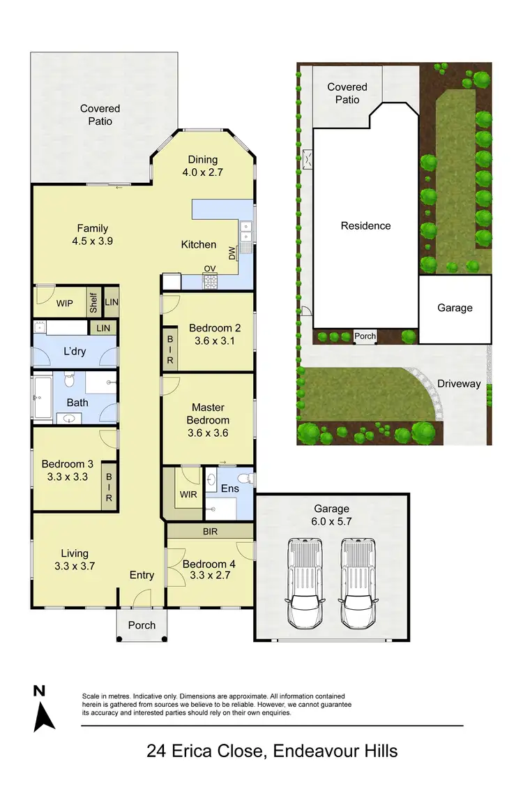 Floorplan of Homely house listing, 24 Erica Close, Endeavour Hills VIC 3802