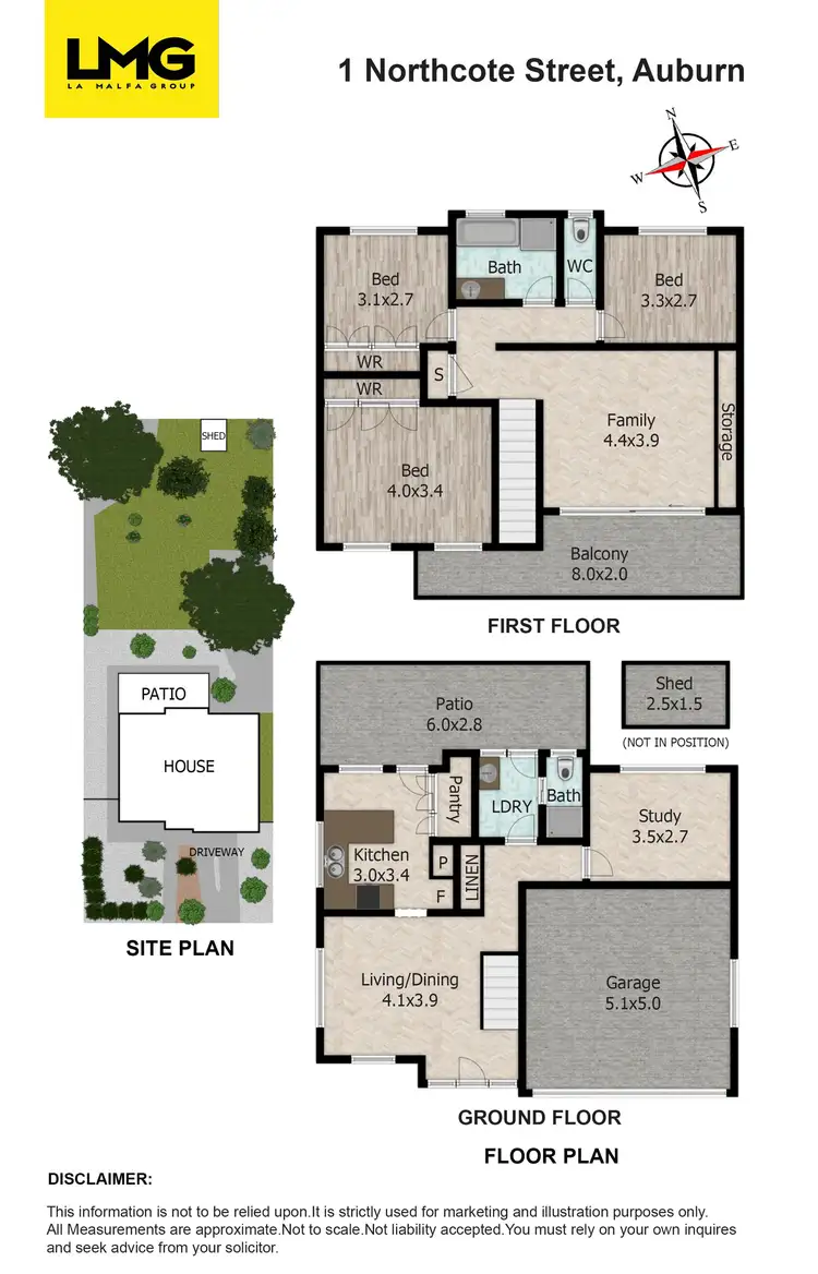 Floorplan of Homely house listing, 1 Northcote Street, Auburn NSW 2144
