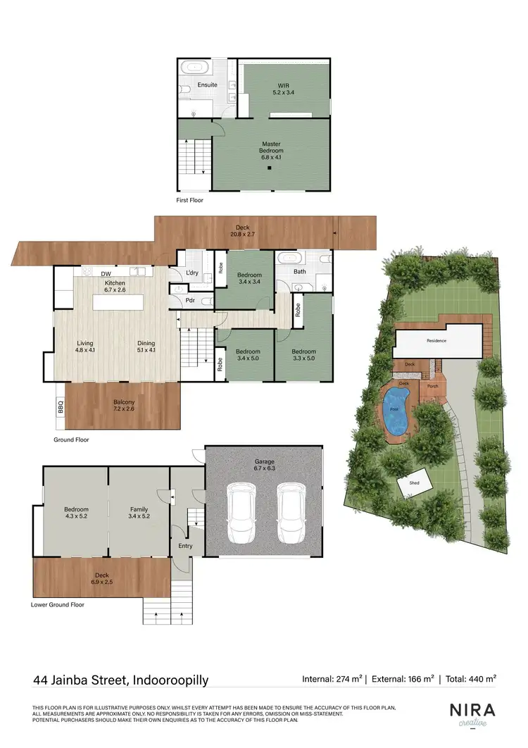Floorplan of Homely house listing, 44 Jainba Street, Indooroopilly QLD 4068