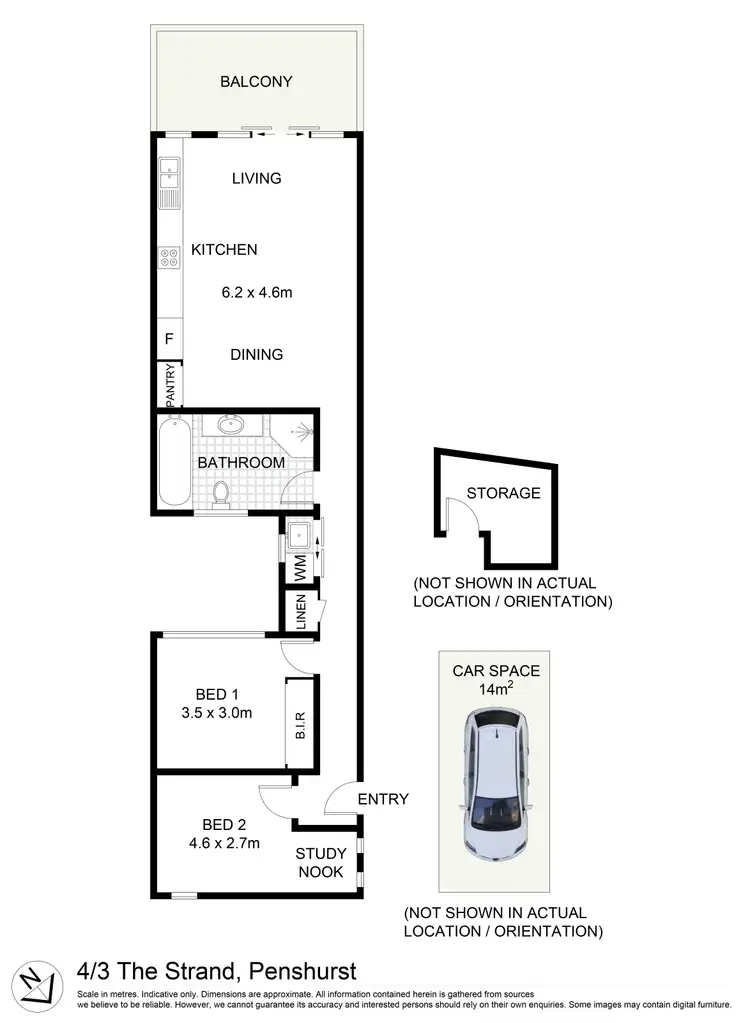 Floorplan of Homely apartment listing, 4/3 The Strand, Penshurst NSW 2222