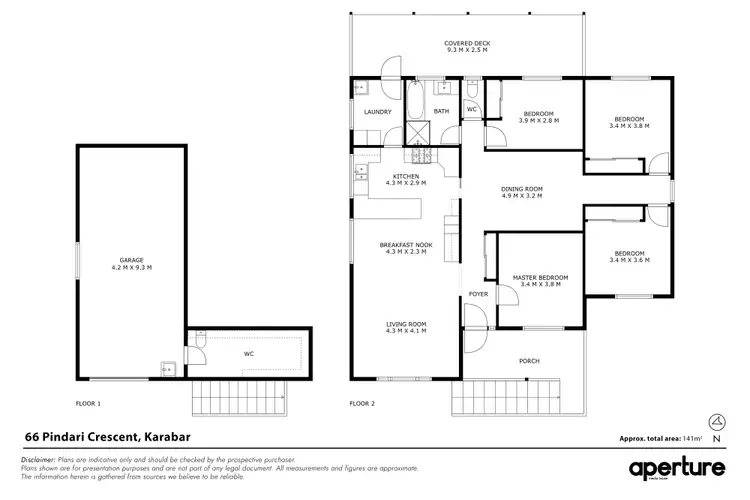 Floorplan of Homely house listing, 66 Pindari Crescent, Karabar NSW 2620