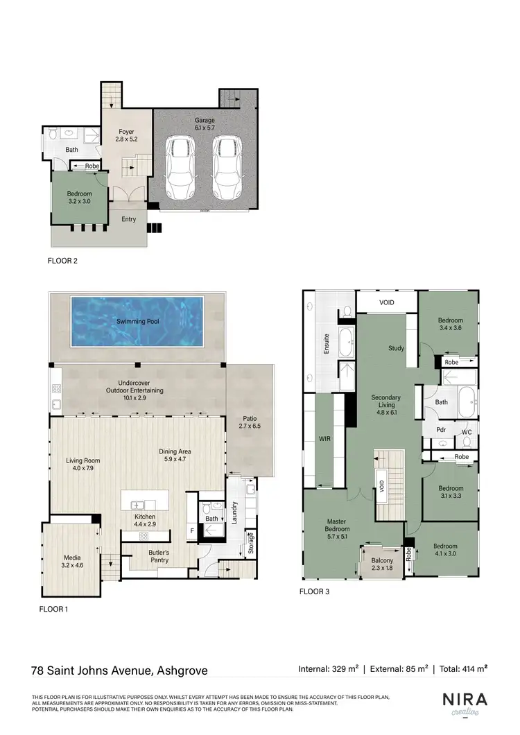 Floorplan of Homely house listing, 78 Saint Johns Avenue, Ashgrove QLD 4060