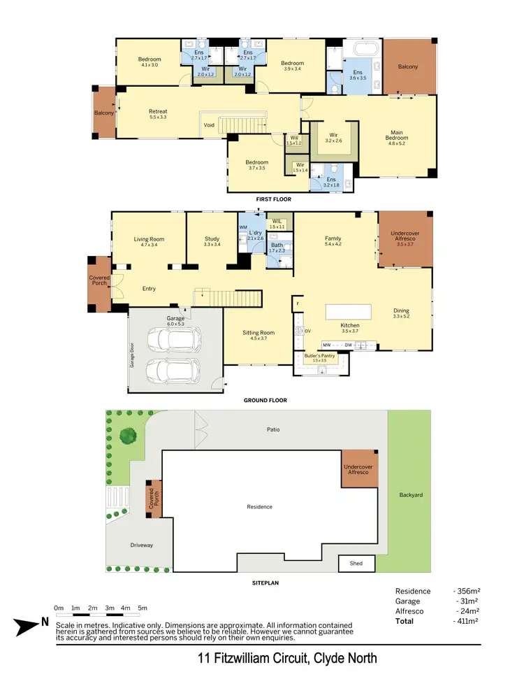 Floorplan of Homely house listing, 11 Fitzwilliam Circuit, Clyde North VIC 3978