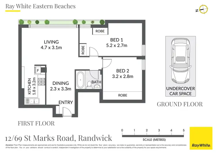 Floorplan of Homely apartment listing, 12/69 St Marks Road, Randwick NSW 2031