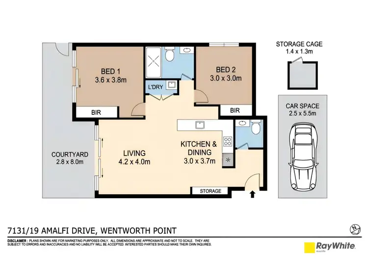 Floorplan of Homely apartment listing, 7131/19 Amalfi Drive, Wentworth Point NSW 2127