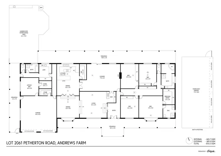 Floorplan of Homely house listing, Prop Lot 1, Lot 2061 Petherton Road, Andrews Farm SA 5114