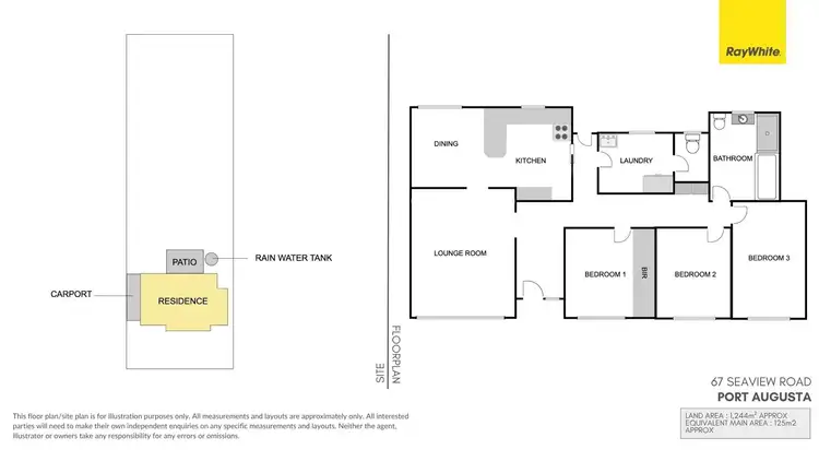 Floorplan of Homely house listing, 67 Seaview Road, Port Augusta SA 5700