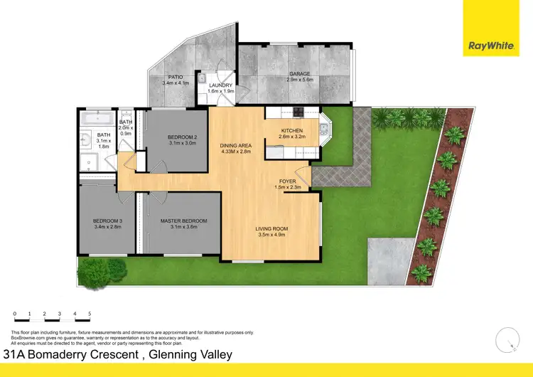 Floorplan of Homely villa listing, 31A Bomaderry Crescent, Glenning Valley NSW 2261