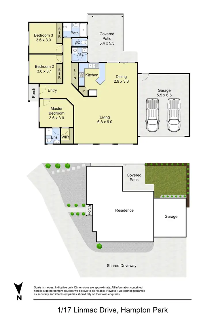Floorplan of Homely unit listing, 1/17 Linmac Drive, Hampton Park VIC 3976