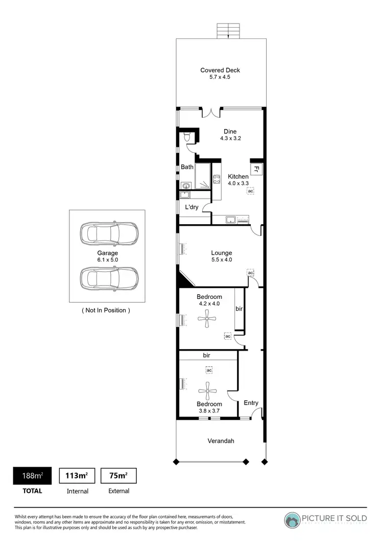 Floorplan of Homely house listing, 18A Beatrice Street, Prospect SA 5082