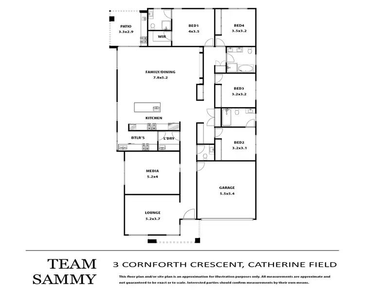 Floorplan of Homely house listing, 3 Cornforth Crescent, Catherine Field NSW 2557