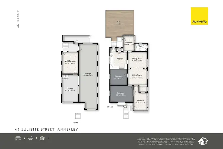 Floorplan of Homely house listing, 49 Juliette Street, Annerley QLD 4103