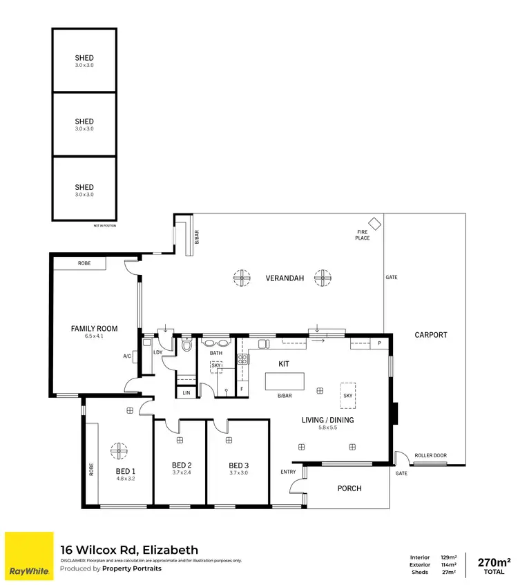 Floorplan of Homely house listing, 16 Wilcox Road, Elizabeth SA 5112