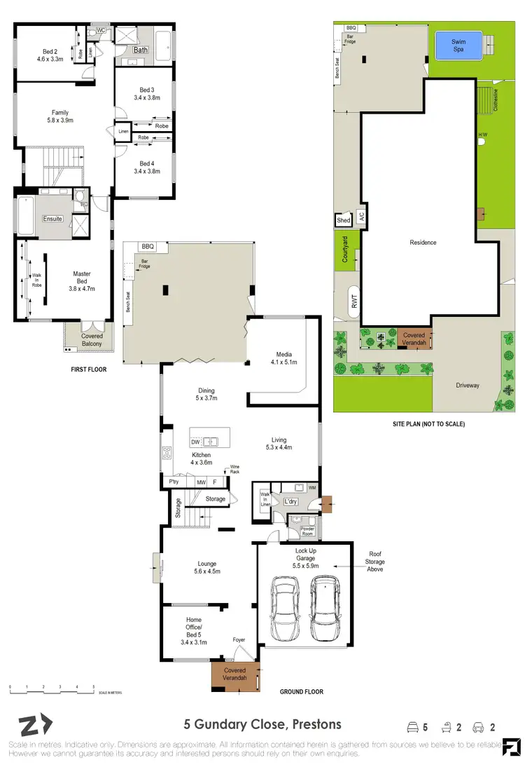 Floorplan of Homely house listing, 5 Gundary Close, Prestons NSW 2170