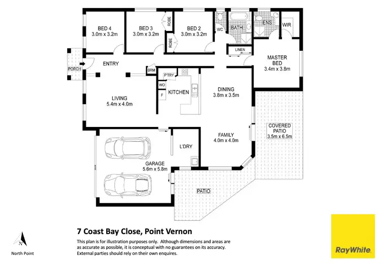 Floorplan of Homely house listing, 7 Coast Bay Close, Point Vernon QLD 4655